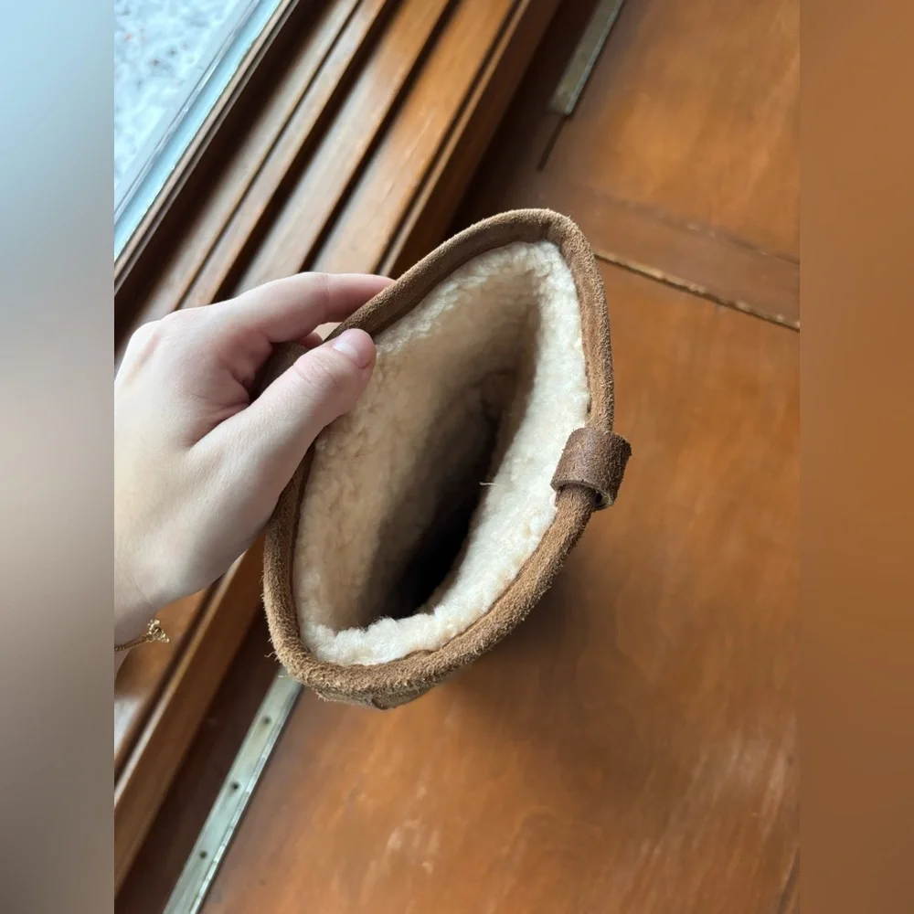 Womens UGG high heel platform suede warm boots - Picture 9 of 12